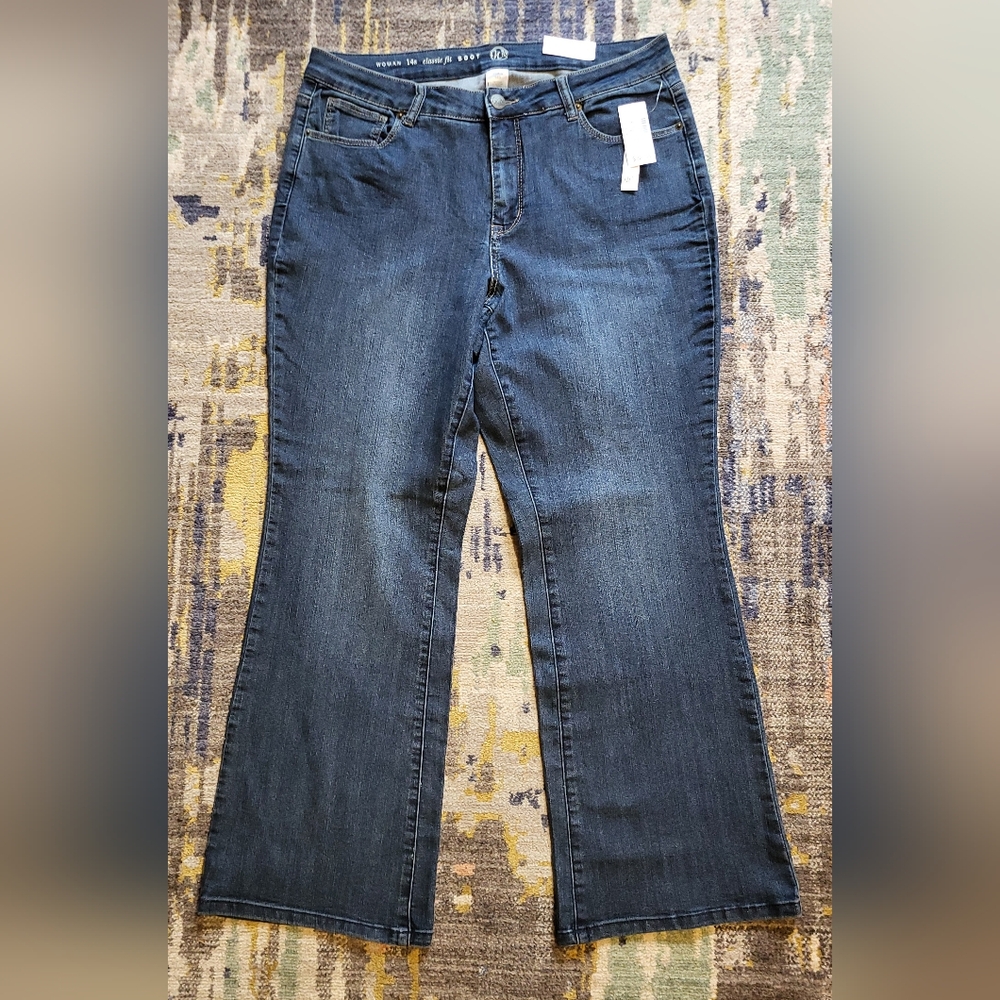Dressbarn W62 Classic Fit Boot Cut Jeans